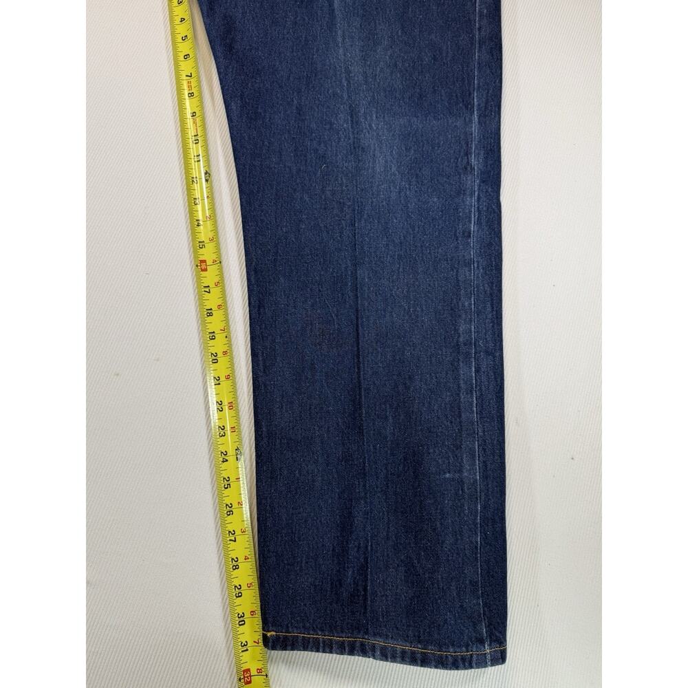 Vintage Levis 501 Jeans 46x32 Button Fly Straight Leg Classic Blue Denim - Picture 6 of 10